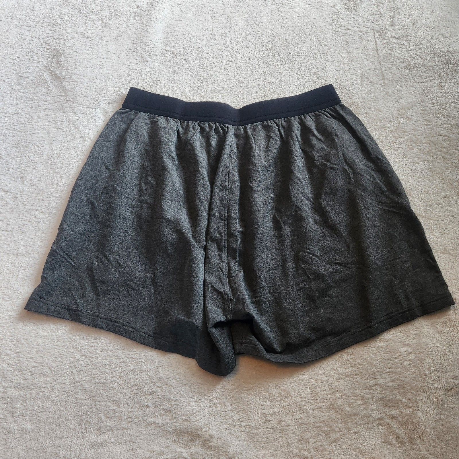 Jambys Knit Lounge Shorts Boxers Heather Gray Size L Unisex Soft Pockets — image 2 of 4